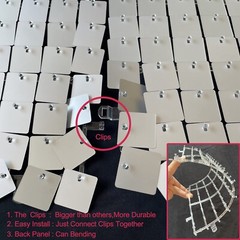 25 PCS Pack Mirror Light Gold Shimmer Wall Backdrop Sequin Panels Squares wit…