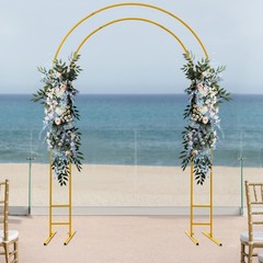 Metal Arch Backdrop Stand Gold Arch Wedding Decoration Rack Indoor/Outdoor Stand