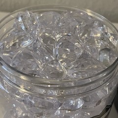 Studio Crystals, Diamond By The Dozen Clear Acrylic￼ Diamonds Assorted Size NWOT