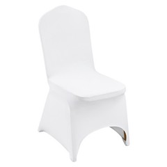 Uimoso 100PCS White Stretch Spandex Chair Covers for Weddings, Parties,