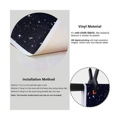 YongFoto Night Sky Stars Backdrop 20x10ft Universe Space Starry Galaxy Stars …