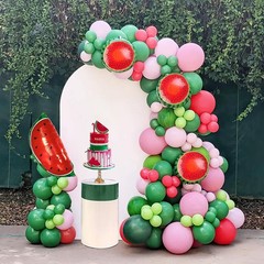 Round Top Double Sided Arch Backdrop Cover For Decorating Birthday Party Wedding