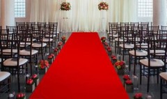 50 ft Satin Aisle Runner 60″ wide 100% Seamless Fabric Wedding 20 Colors