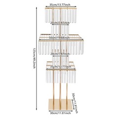 2PCS Wedding Flower Stand, 5 Tier Flower Display Stand, Modern Flower Vase Stand
