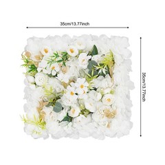 16* Flower Wall Panels, Artificial Flowers Wall Decoration For Party Decoration