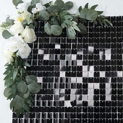 24 Square Sequin Shimmer Wall Photo Backdrop Panels Party Events Decorations