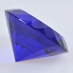 200mm Huge Blue Crystal Diamond Paperweight Wedding Centerpieces Gifts
