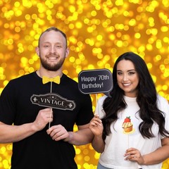 70th Birthday Photo Booth Props – 31-pc Selfie Set With 8 x 10-Inch Sign, 45 …