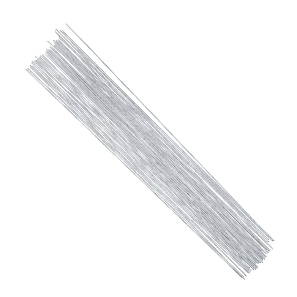 DECORA 18 Gauge White Floral Stem Wire 16 inch,50/Package AD037S1P50F