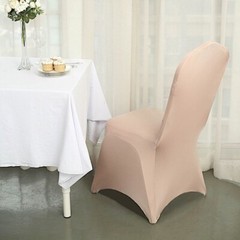 10 Nude Spandex Fitted Banquet Chair Covers Wedding Party Reception Decorations