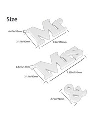 Wood Sign Mr and Mrs for Wedding Anniversary Letters Table Top Party Props Deco