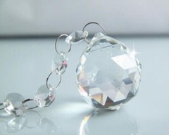 5pcs 15MM Crystal Lamp Ball Prisms Chandelier Wedding Decor Suncatcher Pendants