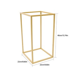 Gold Home Wedding Plant Use Decoration 2-Piece Display Flower Bucket Stand