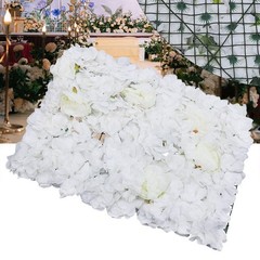 23″ x 15″ Silk Artificial Hydrangea Flower Wall Panels Wedding Decoration 6Pcs