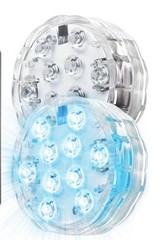 (4) MULTICOLOR 10 LED SUBMERSIBLE PARTY LIGHT BASE Pool Spa REMOTE CONTROL