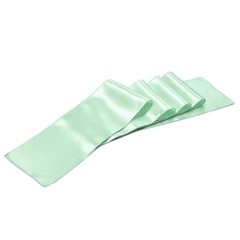 7x108in Light Green Satin Chair Sash Bows & Ribbon Ties – 100PCs