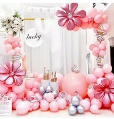 Wedding Arch 6.6FT x 6.6FT Square Backdrop Stand Gold Metal Balloon Arch…