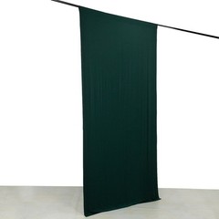 5 ft x 10 ft HUNTER GREEN 4-Way Stretch Spandex Divider Backdrop Curtain Wedding