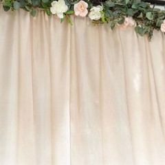 8×10 ft BEIGE Satin CURTAIN Wedding Photography Backdrop Panel Party Decorations