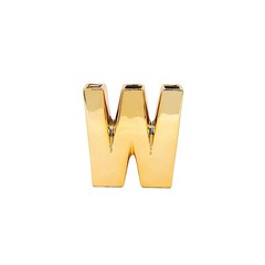 GOLD 6″ Ceramic W Symbol Flower VASE Table Centerpiece Party Events Decorations