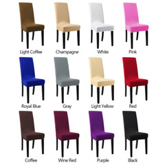 1/4/6pcs Printed Stretch Spandex Dining Chair Covers Velvet Jacquard Slipcovers