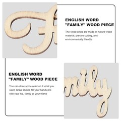 15Pcs Eco Friendly Wooden Wedding Wood Piece Family Decor for Party