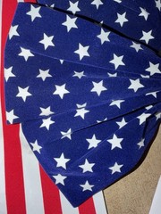 USA Patriotic American Flag Bow 14” Decoration 4th of July Memorial Day Lot of 5