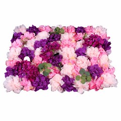Artificial Flower Wall – Lifelike Silk & Plastic for Indoor/Outdoor Use, Easy