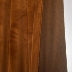 Roslynwood 96-inch Length Brown Velvet Curtains for Bedroom, Rod Pocket Heavy…