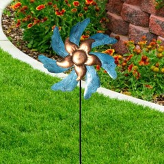 Spinner Landscape Ornament for Outdoor Courtyard Yard Lawn Pinwheel Decor
