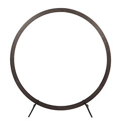 7.4 feet Dark Brown Natural Wood Round BACKDROP STAND Wedding Arch Party Events