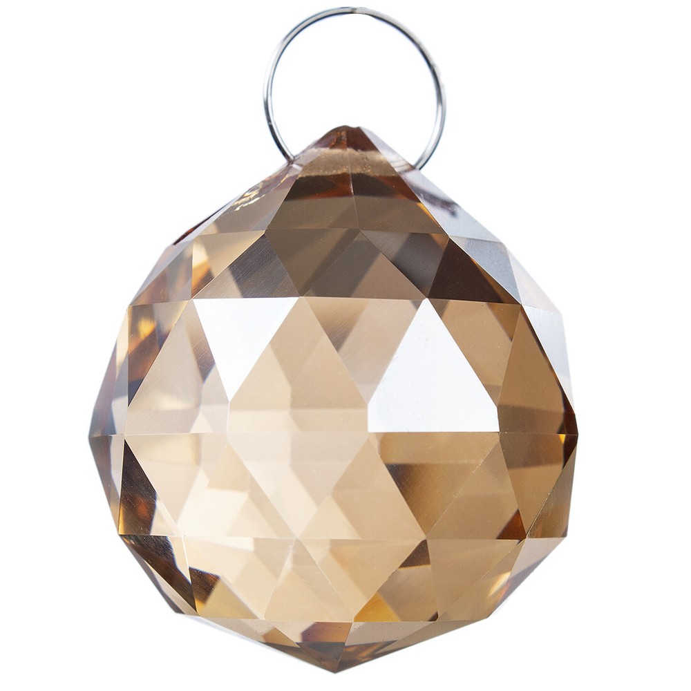 Champagne Glass Crystal Chandelier Ball Prisms Drops Home Decor Pendant 20mm