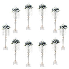 26in Acrylic Crystal Floral Vase Flower Stand Holders For Wedding Table