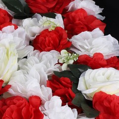 12PCS Silk Flower Wall Panels for Wedding and Event Decoration