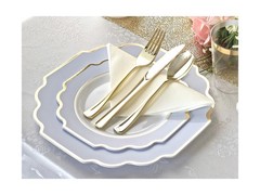 ” OCCASIONS ” 320 Piece set (40 Guests)-Heavyweight Wedding Party Disposable …