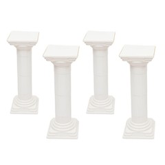 4pcs Roman Column For Wedding Landscaping Pillar Event Decorative Columnar White
