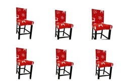 Christmas Chair Covers Stretch Party Chair Seat Covers Set Of 6 . C10