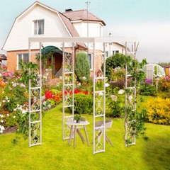 Outdoor Wedding Canopy Chuppah Arch Flower Backdrop Stand Garden Backyard Gazebo