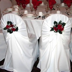 50 White Universal PolyesterCHAIR COVERS Wedding Supplies Event Banquet Party