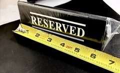 6 Pcs Reserved Table Signs Party Wedding Restaurant Acrylic Reserved Signs New