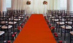 50 ft Satin Aisle Runner 60″ wide 100% Seamless Fabric Wedding 20 Colors