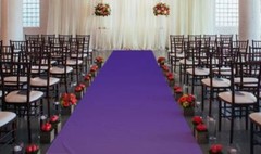 50 ft Satin Aisle Runner 60″ wide 100% Seamless Fabric Wedding 20 Colors