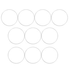 10Pcs Reusable Silver Metal Dreamcatcher Rings for Wedding and Room Decoration