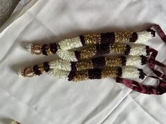 Artificial silk garlands. Lot of 6 .