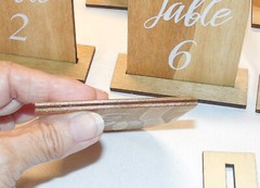 Table Number 1-10 Shower Wedding Party Family Reunions Wooden Natural 4″ by 3″