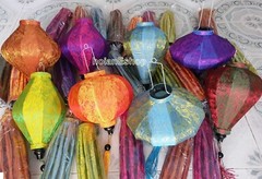 Set 8 Hoi An Silk Lanterns for Wedding Party Decoration Lamp Ratail Wholesale