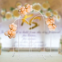 3Pcs Metal Stand Wedding Arch Backdrop Stand For Ceremony Party Yard Venue Decor