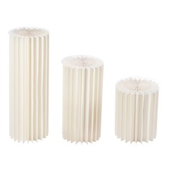 3PCS Cylinder Pedestal Stands Sturdy Multi-Use Display Columns for Wedding,