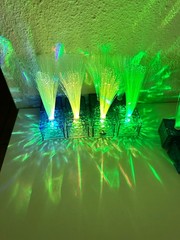 Amylove Mini Fiber Optic Lamp LED Light Color Changing Table Centerpiece