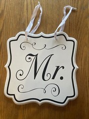 Mr. & Mrs. Wedding Wooden Wall Hanging Sign